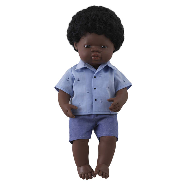 'Thomas' Boy Doll & Anchor Shirt & Short Set