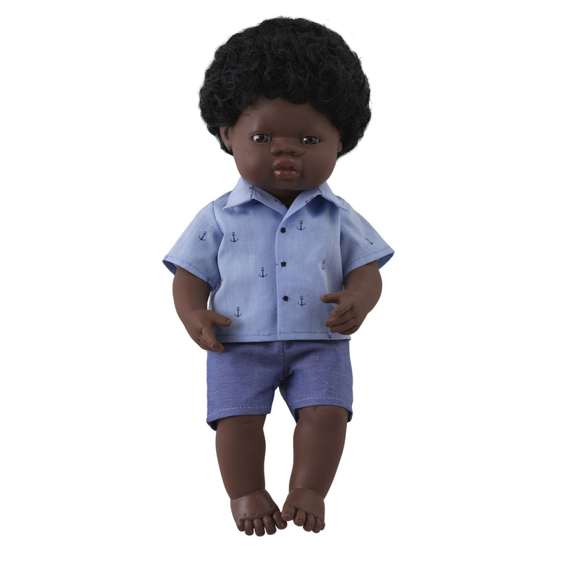 Boy and a shop doll