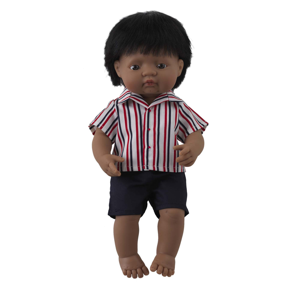 'Jack' Boy Doll & Stripe Shirt & Short Set