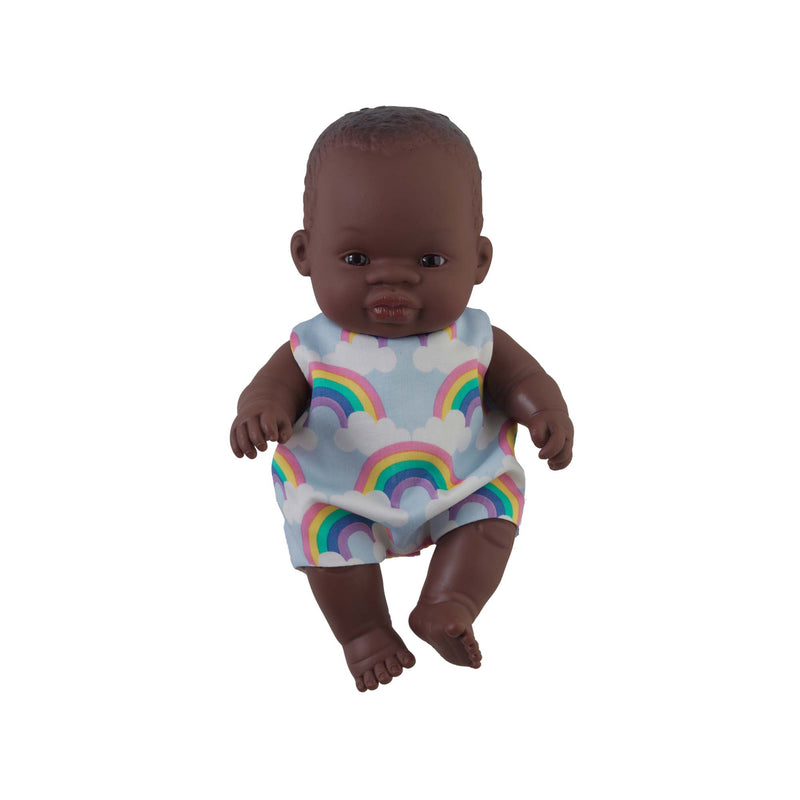 'Toto' Baby Boy Doll & Rainbow Romper