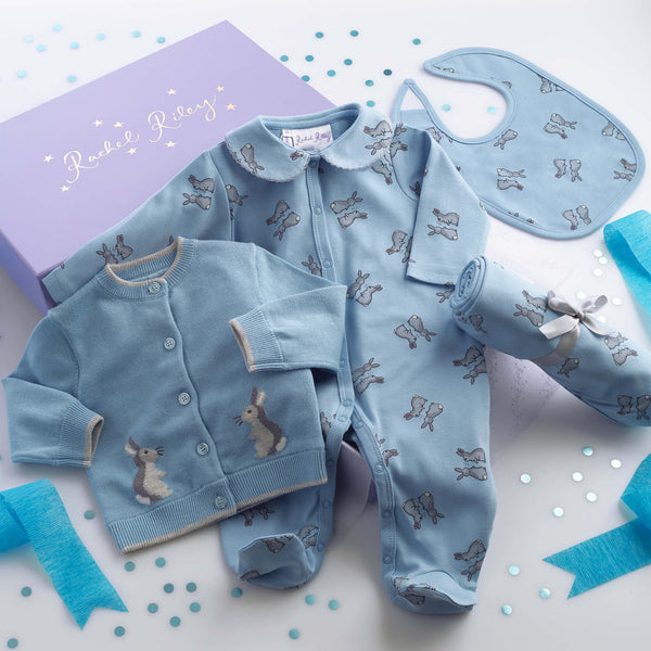 Blue Baby Bunny Gift Box