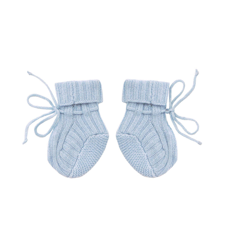 Blue Cashmere Bootees