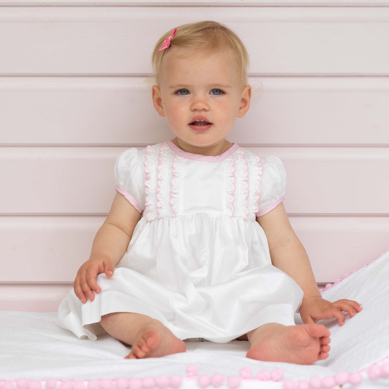 Pink Scalloped Dress and Bloomers