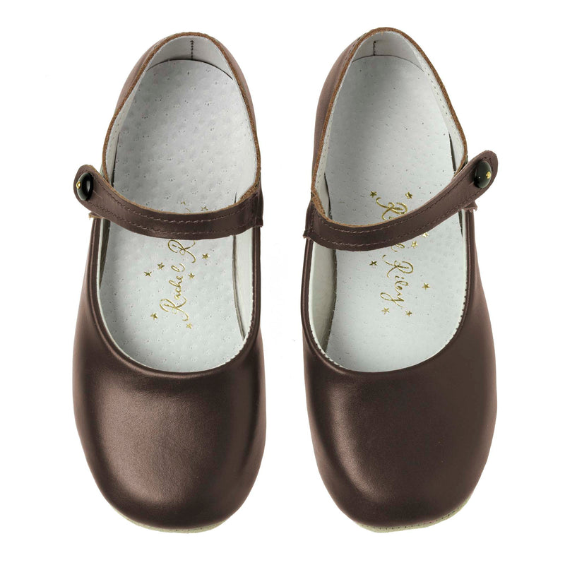 Button Strap Slippers, Brown