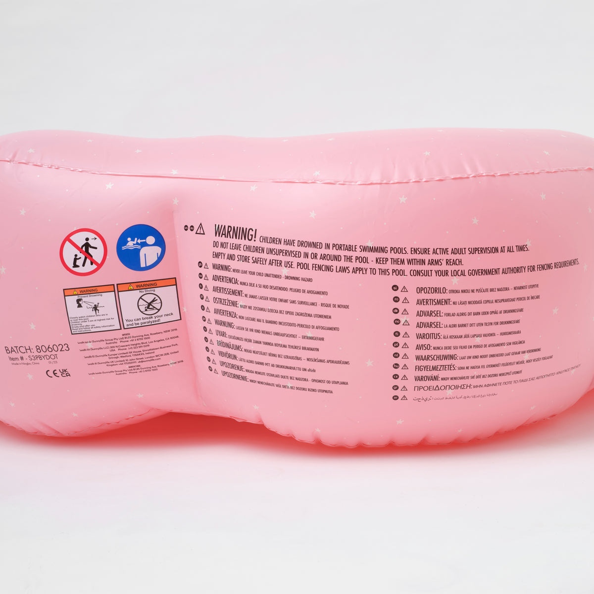 Inflatable Seashell  Garden Pool Pink
