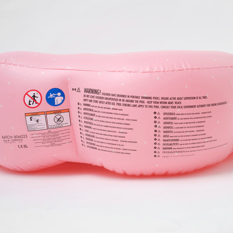 Inflatable Seashell Garden Pool Pink