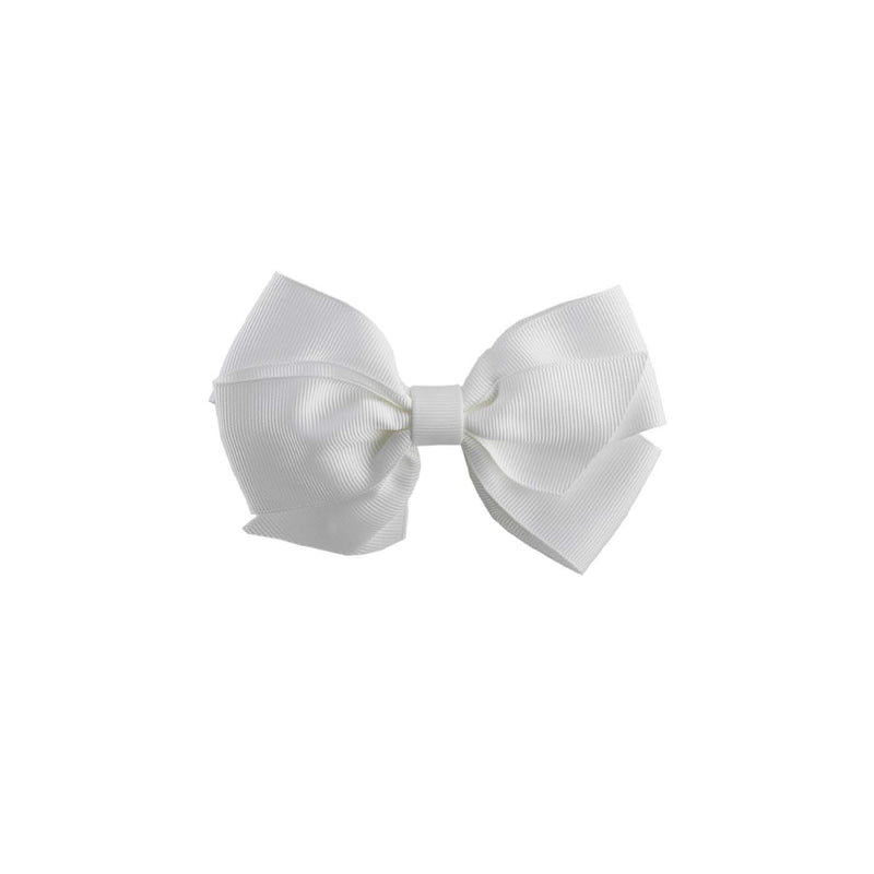 Ivory Grosgrain Ribbon Hairbow