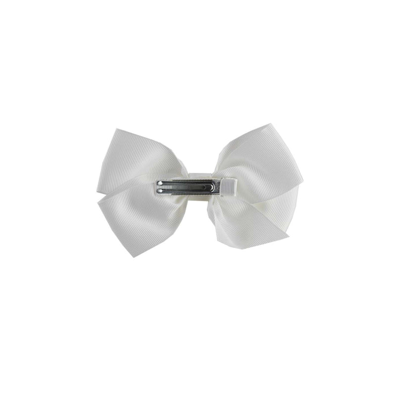 Ivory Grosgrain Ribbon Hairbow