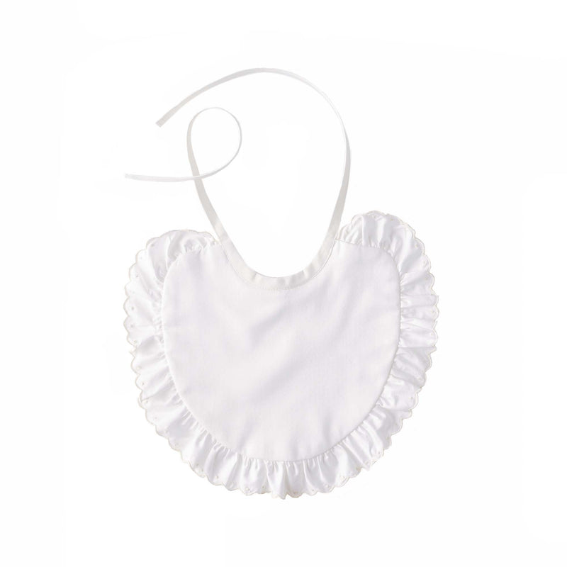 Ivory Scalloped Bib